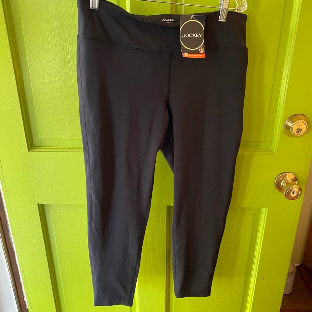 Jockey NWT stretch athletic wear pant SZ L Black